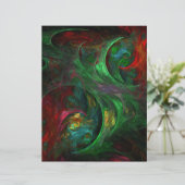Genesis Green Abstract Art Letterhead (Standing Front)