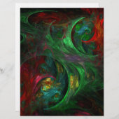 Genesis Green Abstract Art Letterhead (Front/Back)