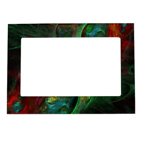 Genesis Green Abstract Art Magnetic Photo Frame