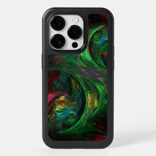 Genesis Green Abstract Art OtterBox iPhone 14 Pro Case