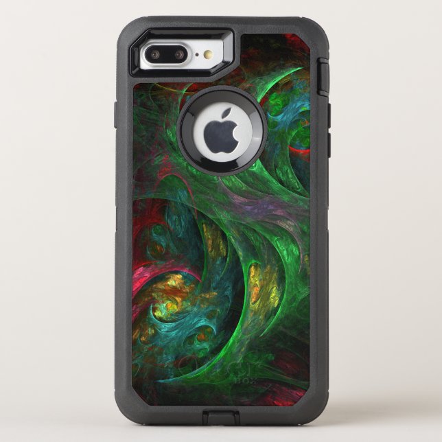 Genesis Green Abstract Art Otterbox iPhone Case (Back)