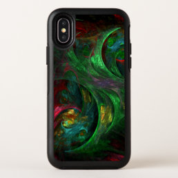 Genesis Green Abstract Art OtterBox Symmetry iPhone X Case