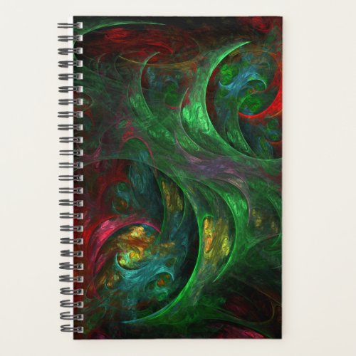 Genesis Green Abstract Art Planner