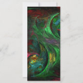 Genesis Green Abstract Art Rack Card (Back)