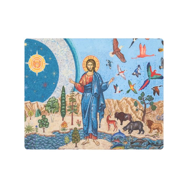 Genesis mosaic 10"x 8" Metal Wall Art (Front)