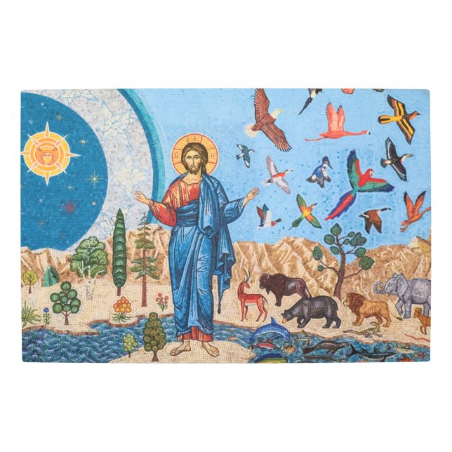 Genesis mosaic 30"x 20" Metal Wall Art (Front)