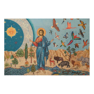 genesis mosaic 36"x24" Wood Photo Print
