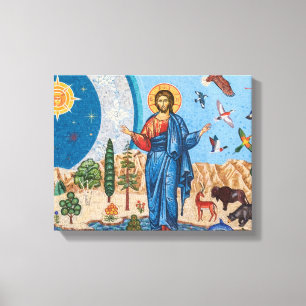 Genesis mosaic Premium Wrapped Canvas (Gloss) Print