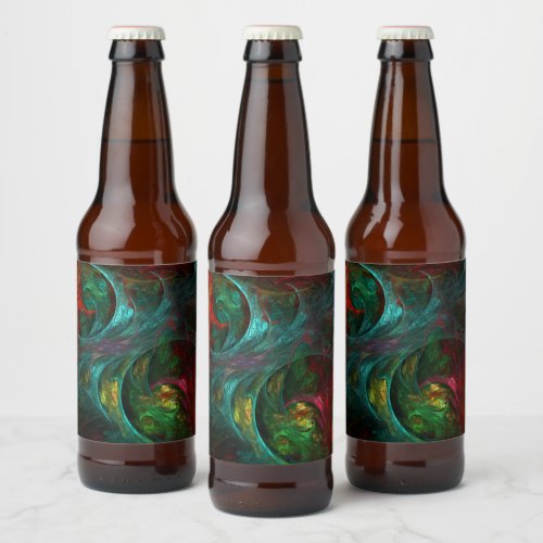 Genesis Nova Abstract Art Beer Bottle Label