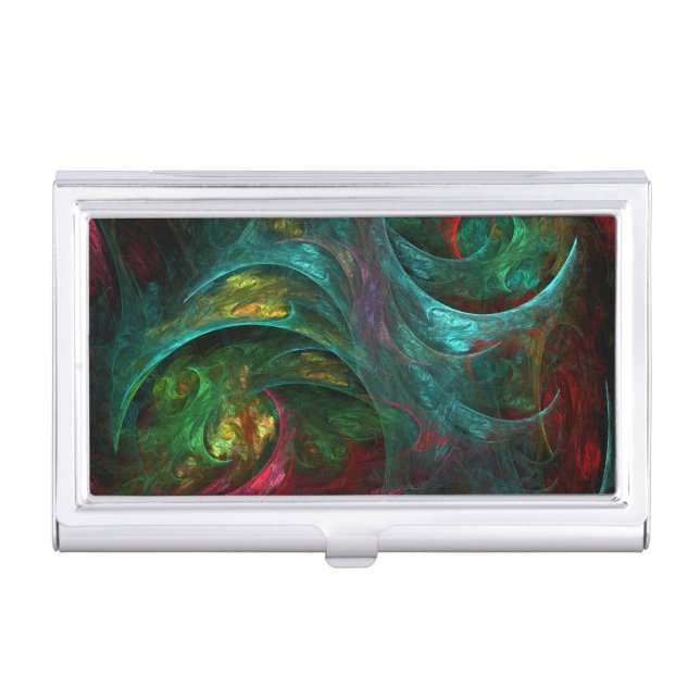 Genesis Nova Abstract Art Business Card Case (Front)