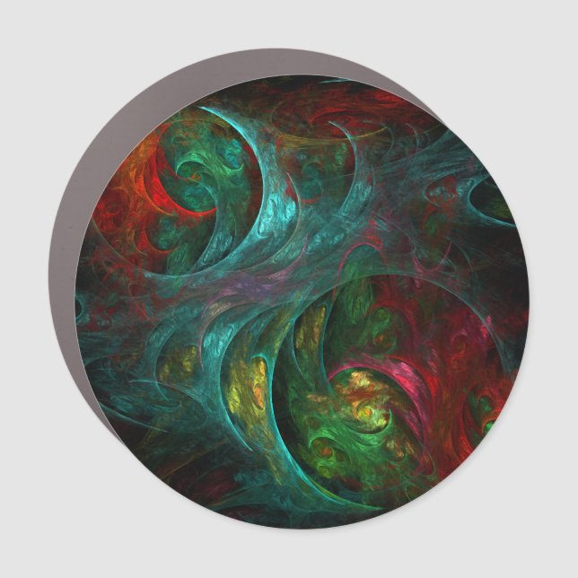 Genesis Nova Abstract Art Car Magnet (Front)