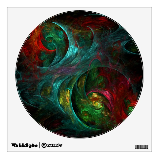 Genesis Nova Abstract Art Circle Wall Sticker (Front)