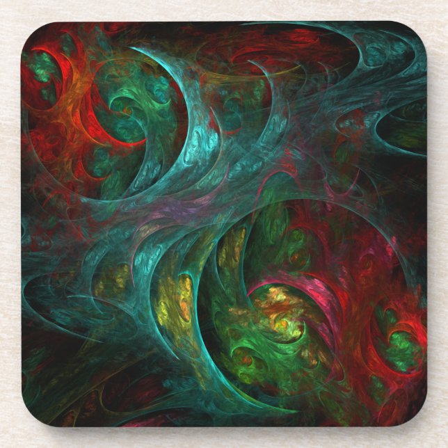 Genesis Nova Abstract Art Cork Coaster (Front)