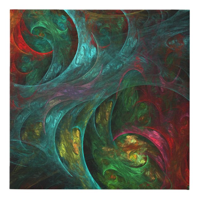 Genesis Nova Abstract Art Faux Canvas Print (Front)
