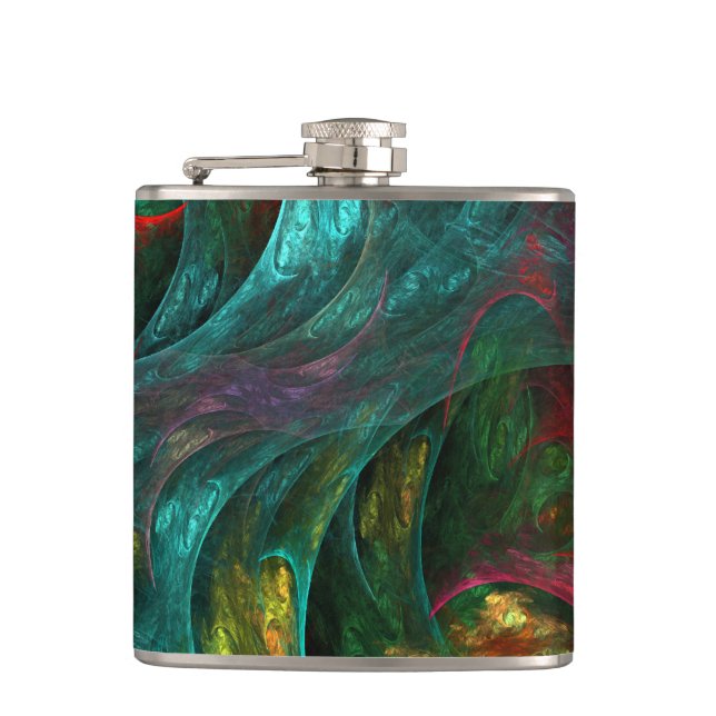 Genesis Nova Abstract Art Flask (Front)