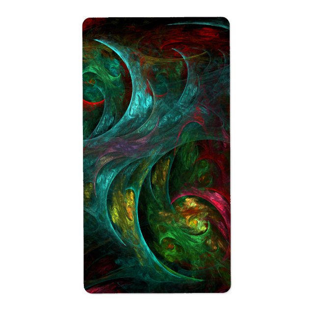 Genesis Nova Abstract Art Fractal Label (Front)