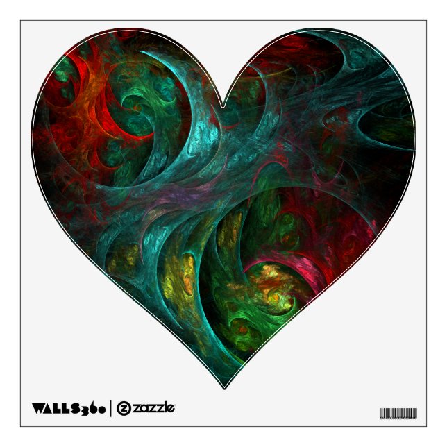 Genesis Nova Abstract Art Heart Wall Sticker (Front)