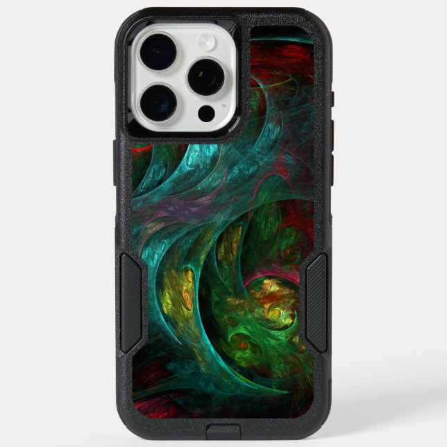 Genesis Nova Abstract Art iPhone 15 Pro Max Case (Back)