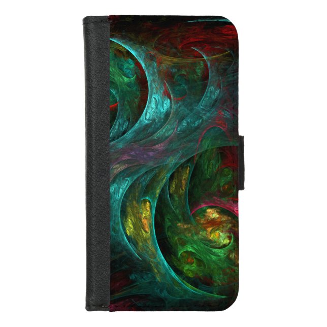 Genesis Nova Abstract Art iPhone Wallet Case (Front)