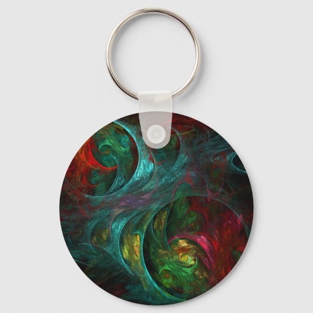 Genesis Nova Abstract Art Keychain (Front)