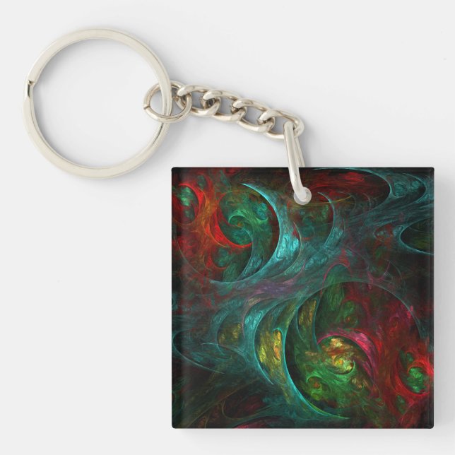 Genesis Nova Abstract Art Keychain (Front)