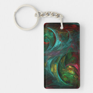 Genesis Nova Abstract Art Keychain