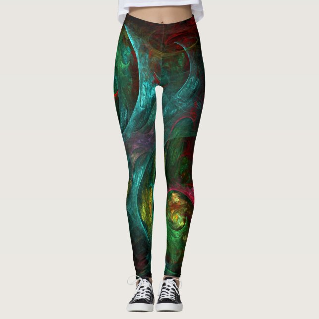 Genesis Nova Abstract Art Leggings (Front)