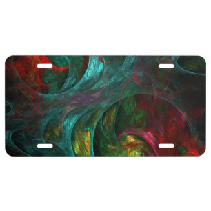 Genesis Nova Abstract Art License Plate