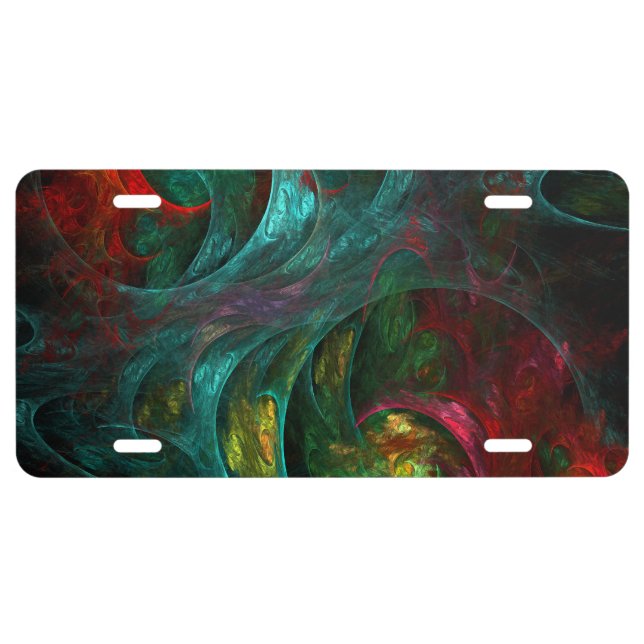 Genesis Nova Abstract Art License Plate (Front)