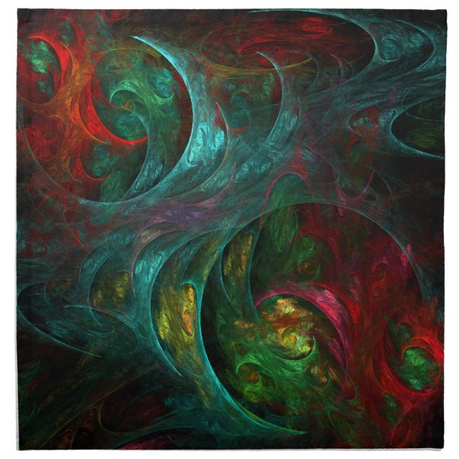 Genesis Nova Abstract Art Napkin (Front)