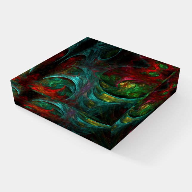 Genesis Nova Abstract Art Paperweight (Angled)