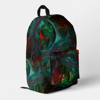 Genesis Nova Abstract Art Printed Backpack by OniArts at Zazzle