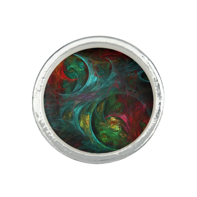 Genesis Nova Abstract Art Ring (Front)