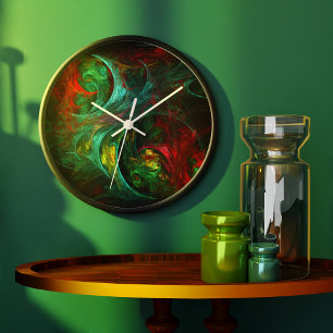 Genesis Nova Abstract Art Round Large Clock