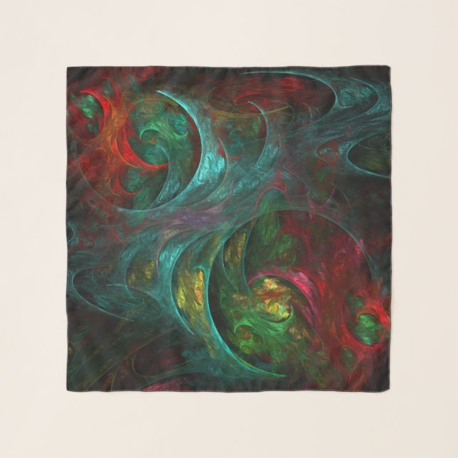 Genesis Nova Abstract Art Scarf (Front)