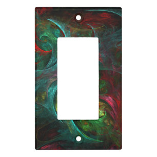 Genesis Nova Abstract Art Single Rocker Light Switch Cover