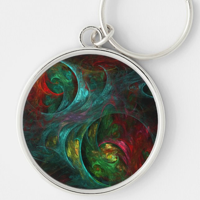 Genesis Nova Abstract Art Small Keychain (Front)