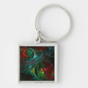 Genesis Nova Abstract Art Small Keychain