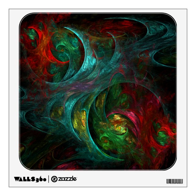Genesis Nova Abstract Art Square Wall Sticker (Front)