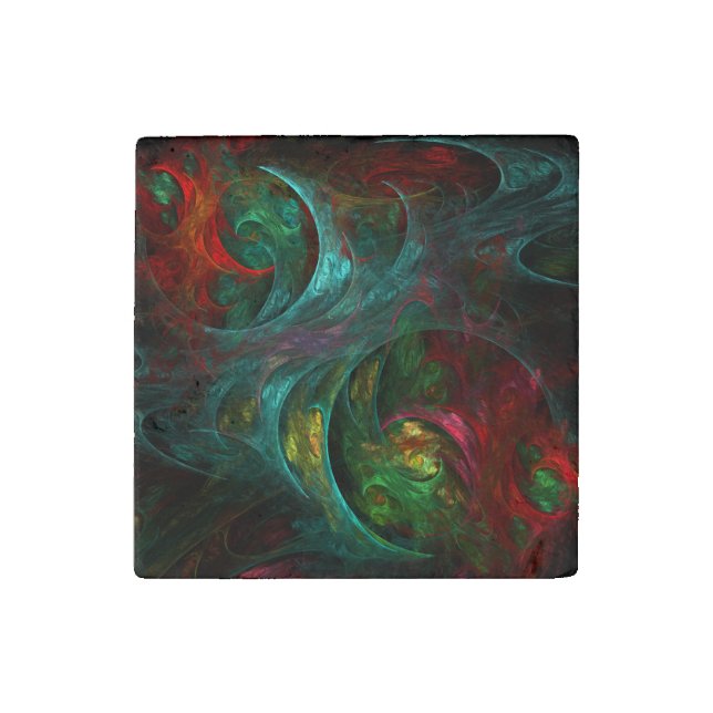 Genesis Nova Abstract Art Stone Magnet (Front)