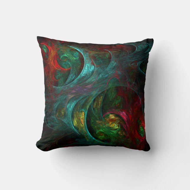 Genesis Nova Abstract Art Throw Pillow (Front)
