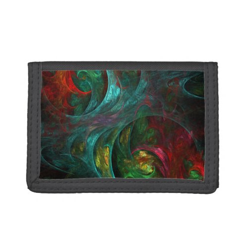 Genesis Nova Abstract Art Trifold Wallet