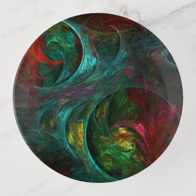 Genesis Nova Abstract Art Trinket Tray (Front)