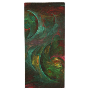 Genesis Nova Abstract Art Wood Flash Drive