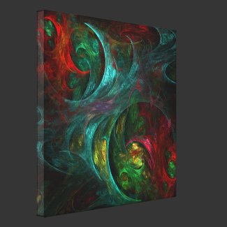 Genesis Nova Abstract Art Wrapped Canvas Print