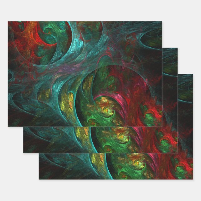 Genesis Nova Abstract Art Wrapping Paper Sheets (Set)