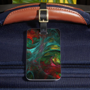 Genesis of Color Living Fractal Universe Luggage Tag