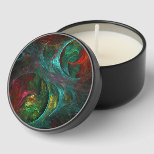 Genesis of Color Living Fractal Universe Mini Candle Favors