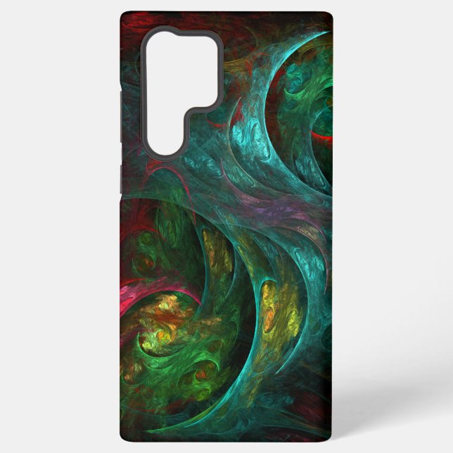 Genesis of Color Living Fractal Universe Samsung Galaxy Case (Back)