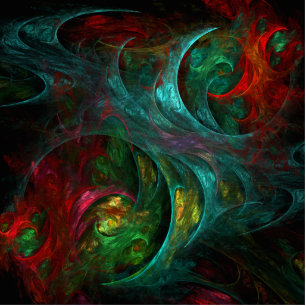 Genesis of Color Living Fractal Universe Statuette